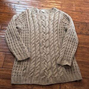 100% baby soft cashmere Cable Knit Sweater